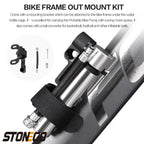 Bomba de bicicleta de bolsillo portátil de alta presión de 120 PSI, mini bomba de bicicleta compatible con válvula Presta/Schrader, bomba de neumáticos de bicicleta ultraligera