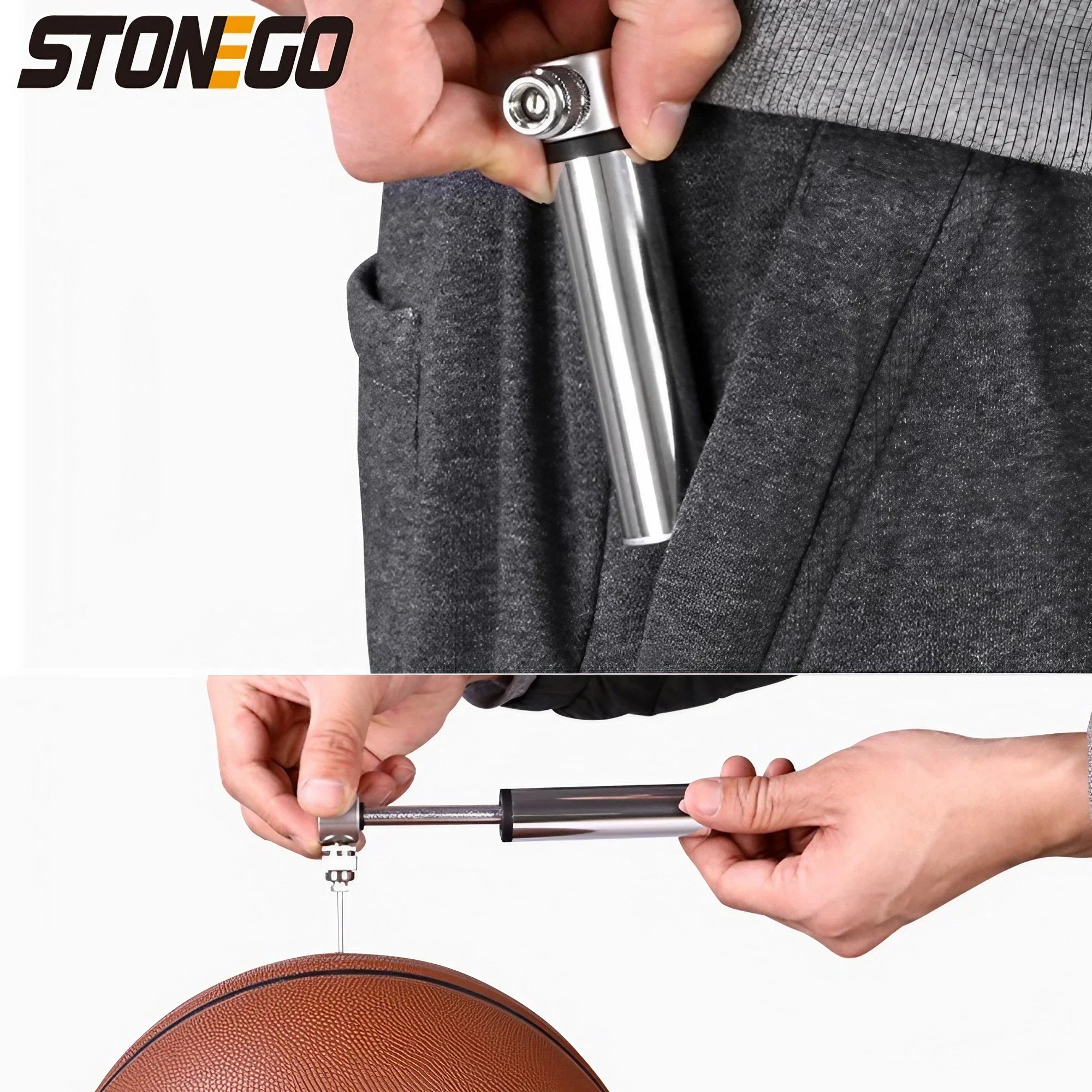 Bomba de bicicleta de bolsillo portátil de alta presión de 120 PSI, mini bomba de bicicleta compatible con válvula Presta/Schrader, bomba de neumáticos de bicicleta ultraligera