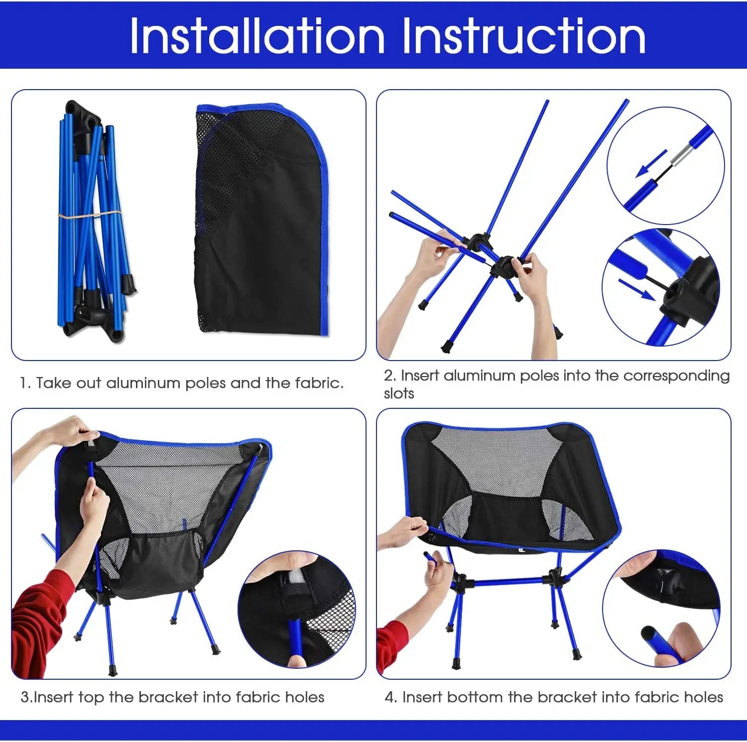 Silla plegable ultraligera desmontable, portátil, ligera, asiento plegable extendido, pesca, Camping, hogar, barbacoa, jardín, senderismo
