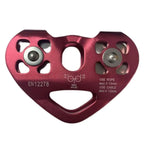 Polea de escalada en forma de corazón, dispositivo de escalada, carro Zipline de alta velocidad, 30kN