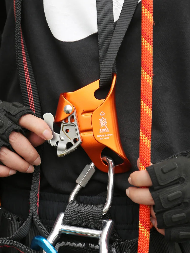 Ascendente de pecho de escalada, dispositivo profesional SRT de roca al aire libre, herramientas de cuerda de escalada para montañero