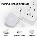 Luz LED portátil para acampar, recargable por USB, multifuncional, para exteriores, lámpara colgante de emergencia para tienda, senderismo, Picnics, iluminación nocturna