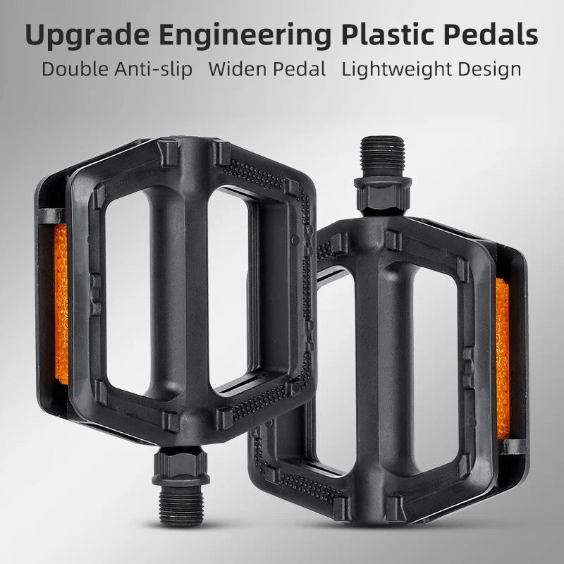 Pedales de bicicleta ultraligeros, Pedal de carretera MTB, accesorios para bicicleta de montaña, plataforma de pie antideslizante, pedales universales estándar de 9''16