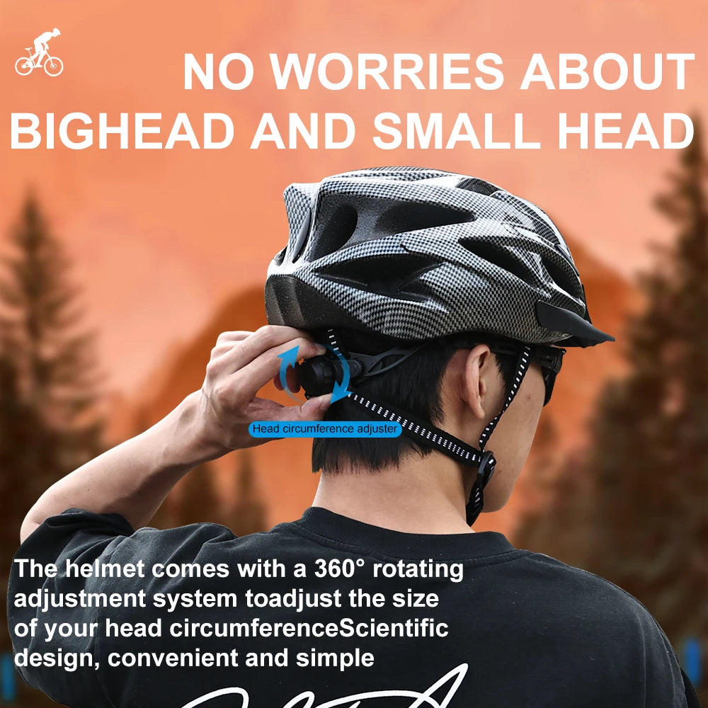 Casco de bicicleta para hombre y mujer, cascos de seguridad ajustables para ciclismo, ala extraíble transpirable para bicicleta de montaña y carretera, casco con capa amortiguadora EPS