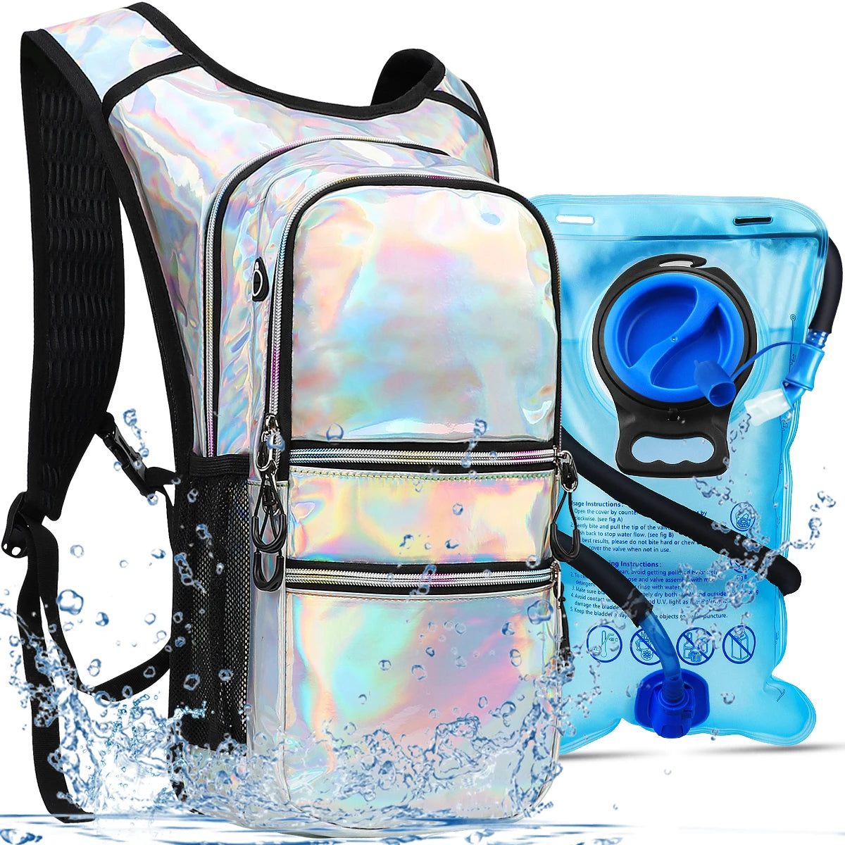 Mochila impermeable portátil para bicicleta con capa aislante, bolsa de agua de 3L, bolsa para deportes al aire libre, escalada, senderismo, mochila de hidratación