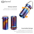 Linterna LED Mini de Titanio para Llavero 65g - IPX7 Impermeable,Ultracompacta 25mm para Camping/Senderismo/Emergencias con Iluminación Potente Supervivencia Accesorios