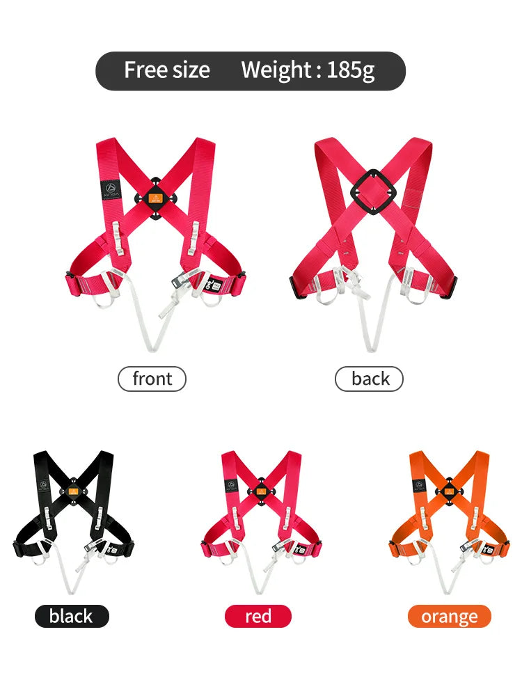 Arnés con cinturón de seguridad para el pecho SRT, arnés de Dyneema, seguridad para escalada en roca, resistente al agua y antiincrustante