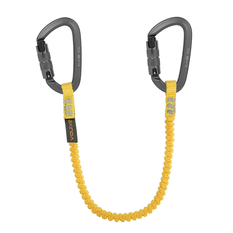 Xinda-cordón de herramienta de seguridad con gancho de mosquetón, cuerda de seguridad anticaída, accesorios de escalada para trabajo aéreo