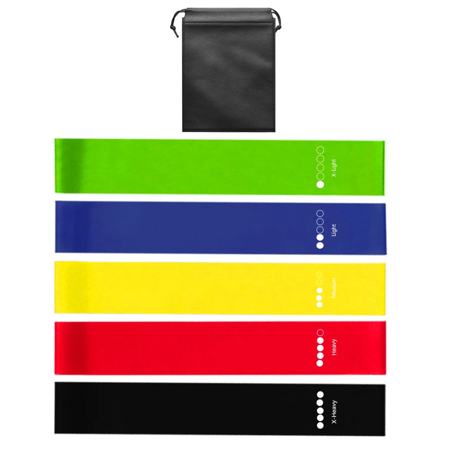 Bandas de resistencia deportivas para yoga y entrenamiento en casa, bandas elásticas de resistencia para Fitness, estiramiento, Pilates, Crossfit, entrenamiento, equipo de gimnasio