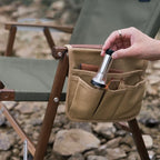 Bolsas de almacenamiento con reposabrazos para silla de acampada al aire libre, bolsas colgantes laterales portátiles para silla de playa, bolsa organizadora para pesca, Camping y senderismo, 1 ud.
