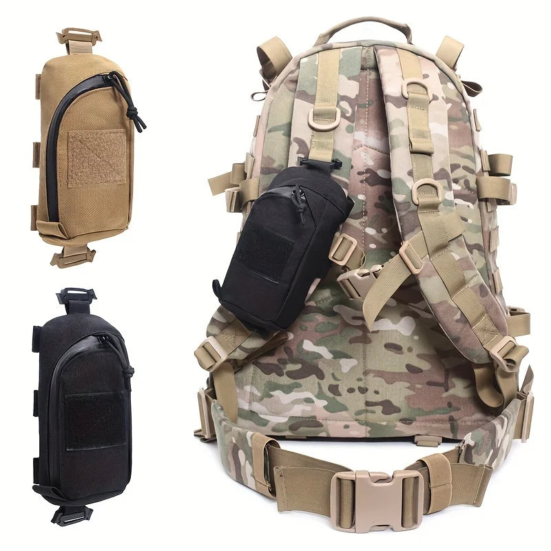 Bolsa de accesorios táctica EDC, equipo de senderismo portátil al aire libre, funda para teléfono móvil de montañismo, tela Oxford duradera