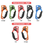 Dispositivo ascendente de mano SRT para escalada en roca al aire libre mango de montañero equipo de escalada de mano izquierda y derecha herramientas de cuerda