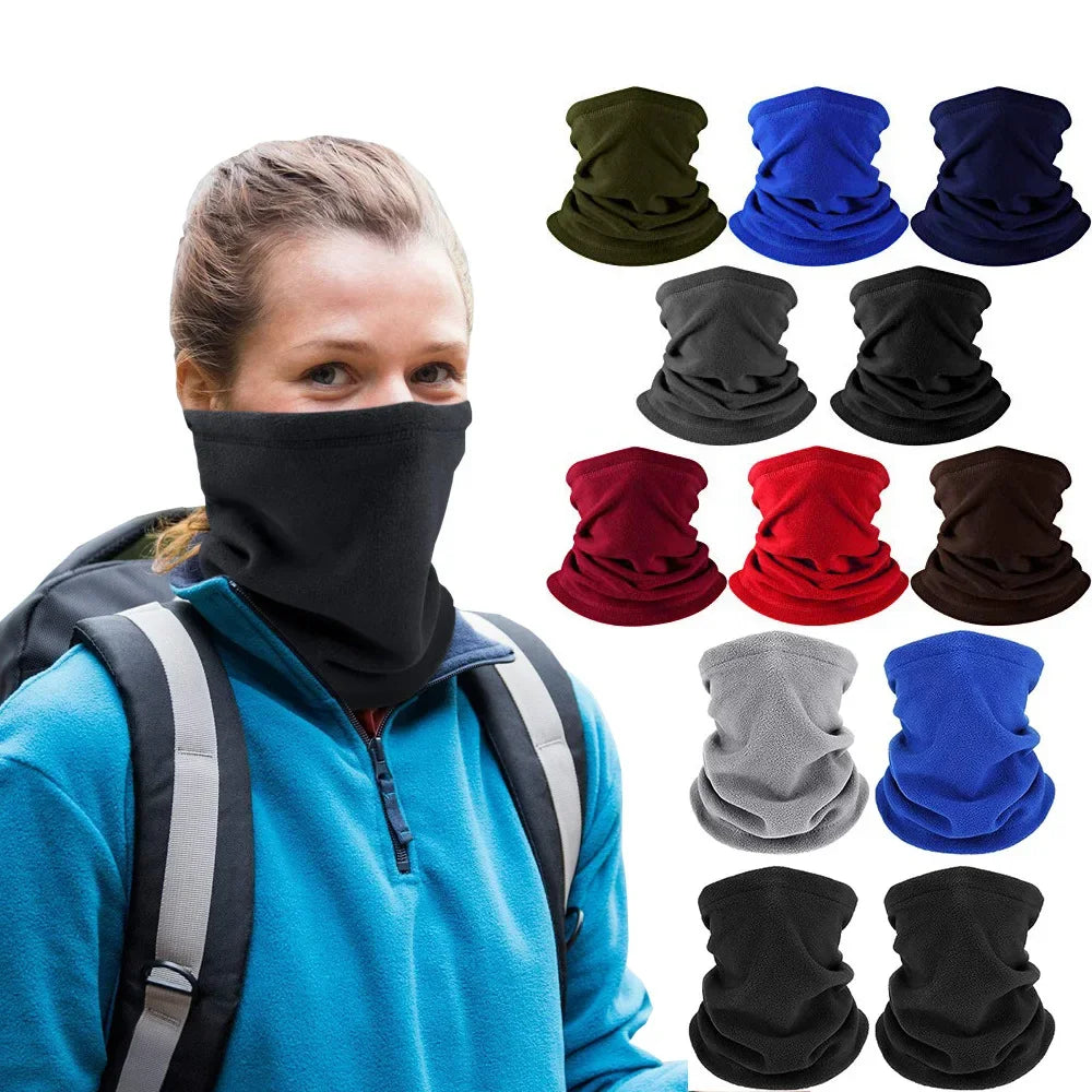 Bufanda de tubo de cuello a prueba de viento para hombre y mujer, pañuelo cálido de lana para invierno, máscara de media cara, ciclismo, deporte de esquí, Camping, senderismo