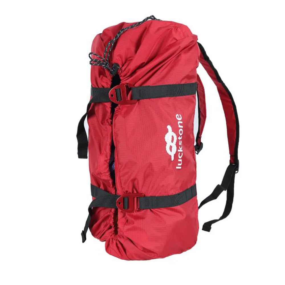 Bolsa de cuerda para escalada en roca, bolsa de transporte de cordón, mochila de hombro para senderismo, mochila impermeable portátil plegable, estera de suelo