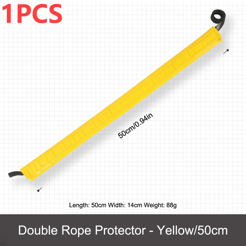Ccubierta protectora de cuerda de escalada Protector de cuerda de escalada en roca de PVC ligero equipo de rappel antidesgaste