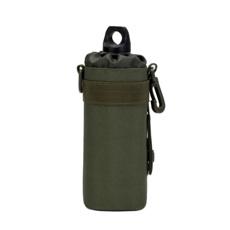 Bolsa portabotellas G92F, bolsa táctica nailon para botella agua portabotellas para acampar, senderismo