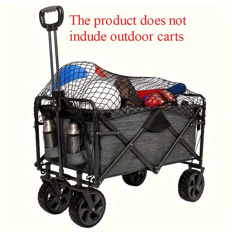 Carro de carga plegable resistente: nailon duradero, perfecto para playa, jardín y viajes con equipo de camping de diseño seguro