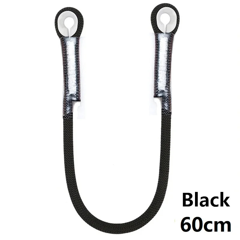 Cuerda para escalada en roca al aire libre, cuerda estática de 10,5mm, 20kN, protector de ojo a ojo, cordón precocido, eslinga, equipo de montañismo