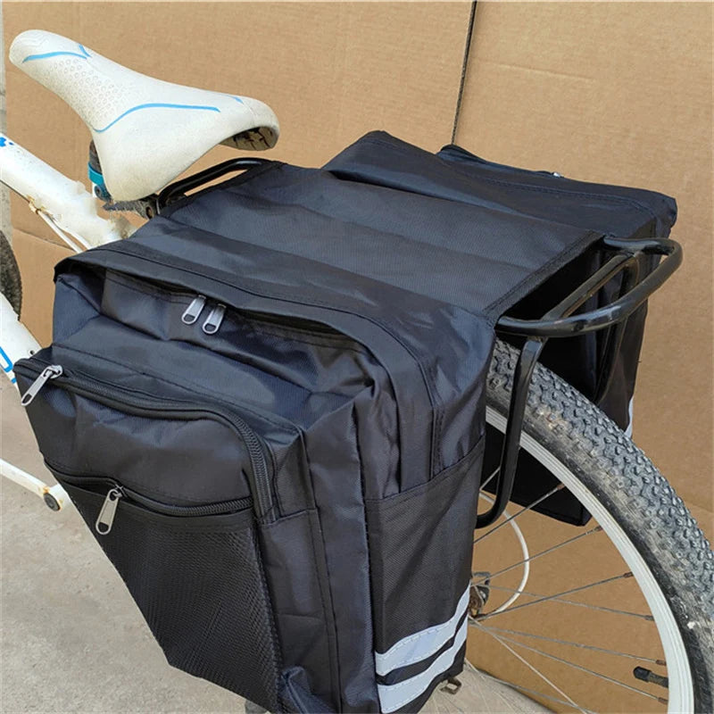 Portaequipajes trasero de doble cara para ciclismo, bolsa para maletero de camuflaje 2 en 1, asiento trasero para bicicleta de montaña y carretera, bolsa portaequipajes para bicicleta
