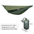 Hamaca para acampar con mosquitera, toldo portátil para jardín al aire libre, tienda, dosel para dormir, hamacas colgantes, columpio para caminata por la naturaleza