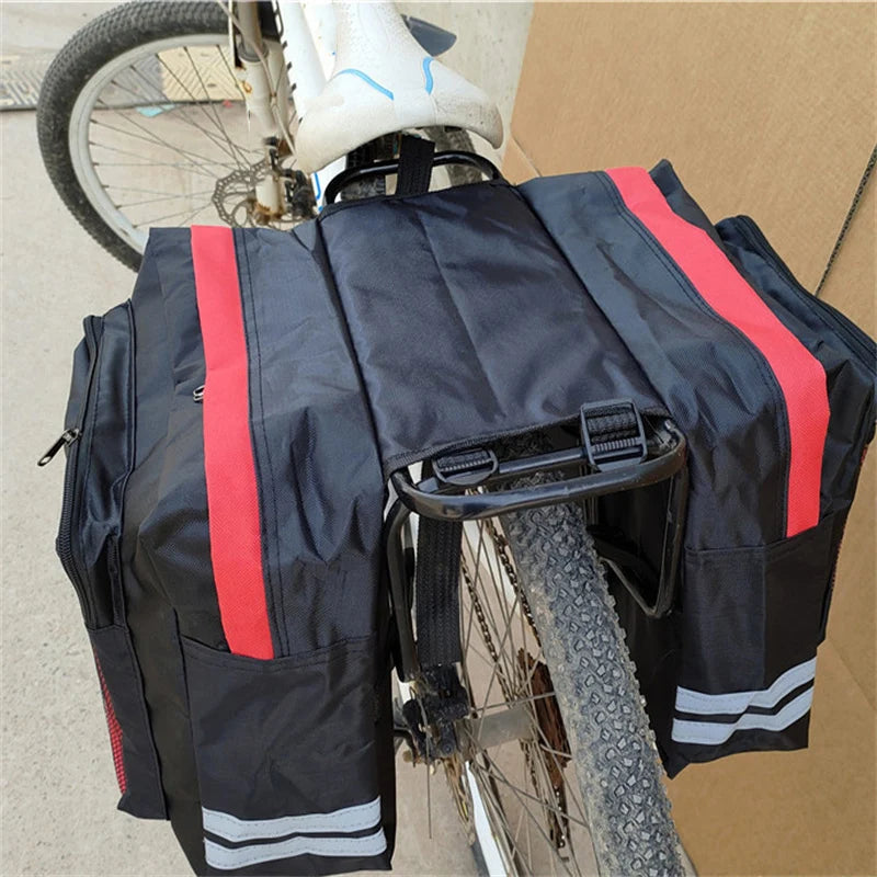 Portaequipajes trasero de doble cara para ciclismo, bolsa para maletero de camuflaje 2 en 1, asiento trasero para bicicleta de montaña y carretera, bolsa portaequipajes para bicicleta