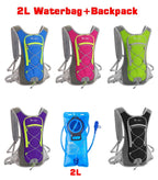 Mochila para ciclismo, juego de bolsas de agua de 2L, mochila transpirable para correr, bolsa de agua para beber, contenedor de reposición de hidratación