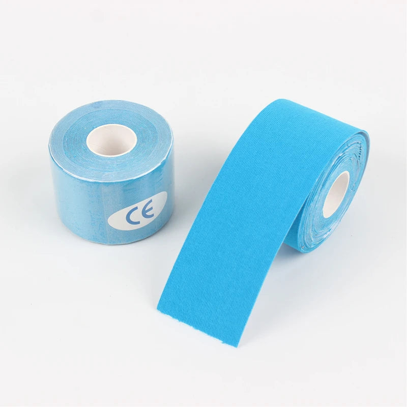 Cinta deportiva de kinesiología muscular, parche elástico para aliviar el dolor de rodilla, pegatinas de recuperación atlética, vendajes de Fitness, 5-10 cm