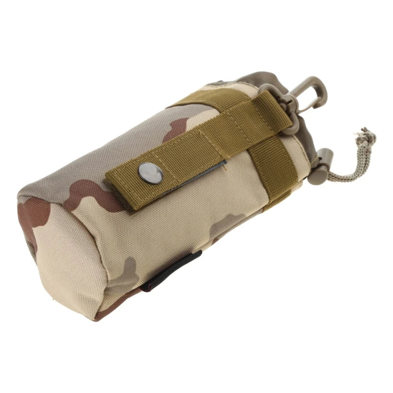 Bolsa portabotellas G92F, bolsa táctica nailon para botella agua portabotellas para acampar, senderismo