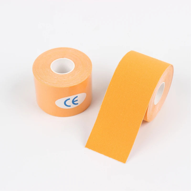 Cinta deportiva de kinesiología muscular, parche elástico para aliviar el dolor de rodilla, pegatinas de recuperación atlética, vendajes de Fitness, 5-10 cm