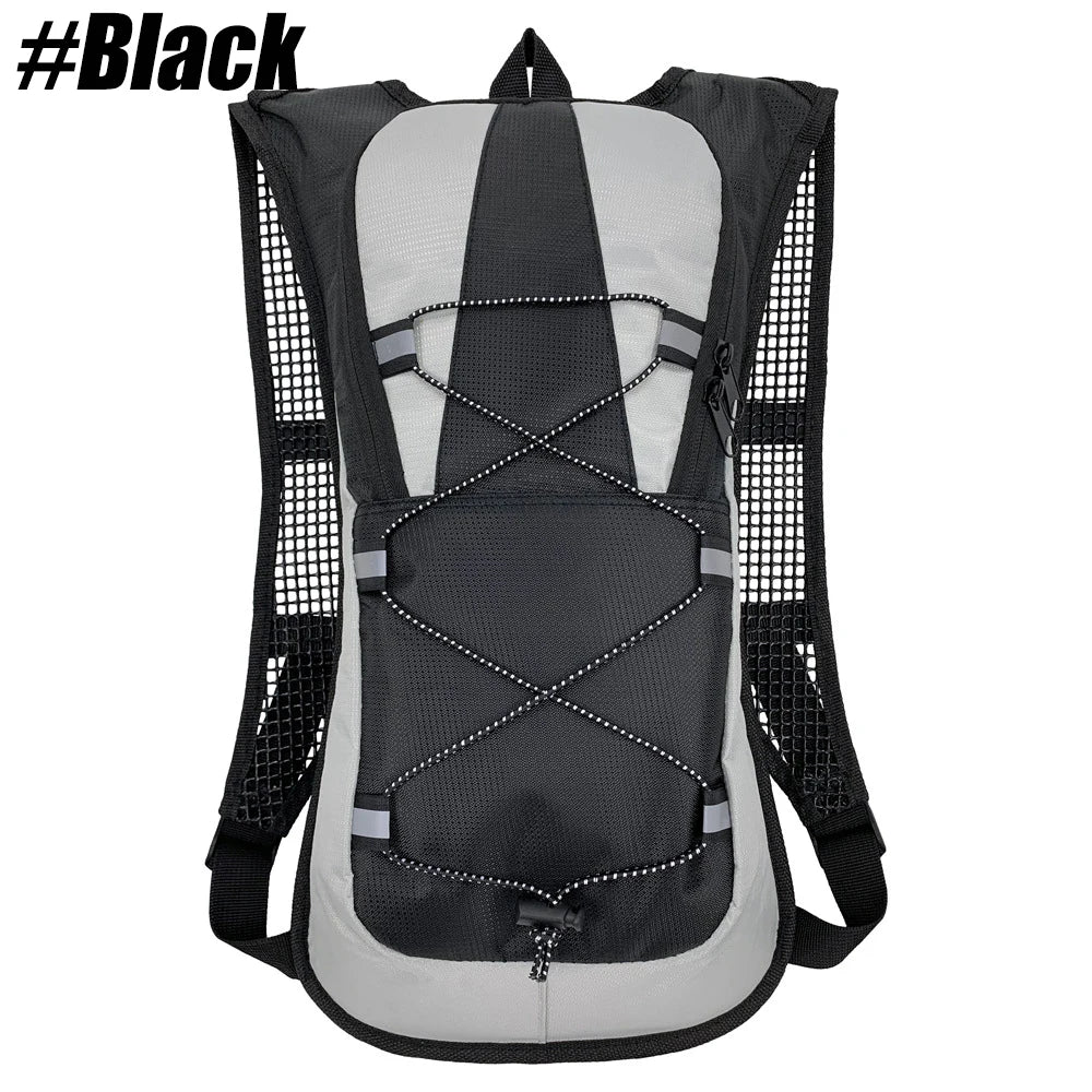 Paquete de hidratación, mochila de hidratación aislada o vejiga de agua y almacenamiento sin BPA de 2L, mochila de senderismo para correr, andar en bicicleta, acampar