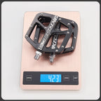 Pedales de bicicleta Pedal de bicicleta de montaña Pedal plano de plataforma de bicicleta ligera de 9/16 pulgadas para BMX MTB bicicleta de carretera para adultos