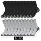 10/20/30 pares de calcetines clásicos para hombre, calcetines deportivos Unisex para correr, baloncesto, antideslizantes, calcetines transpirables para exteriores para hombre
