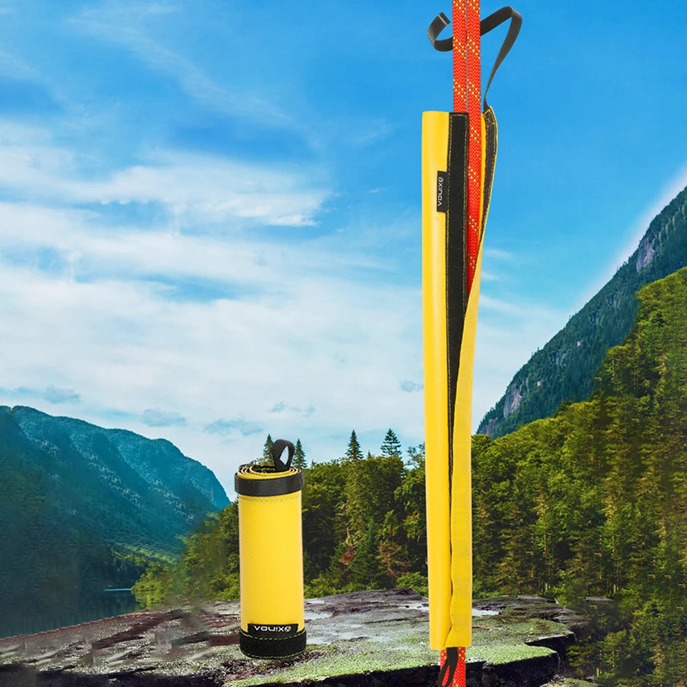 Ccubierta protectora de cuerda de escalada Protector de cuerda de escalada en roca de PVC ligero equipo de rappel antidesgaste