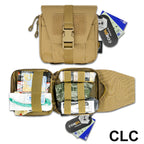 RHINO RESCUE Botiquín de primeros auxilios para traumatismos para configurar el kit de supervivencia Kit de emergencia al aire libre para acampar senderismo IFAK Kit de recarga