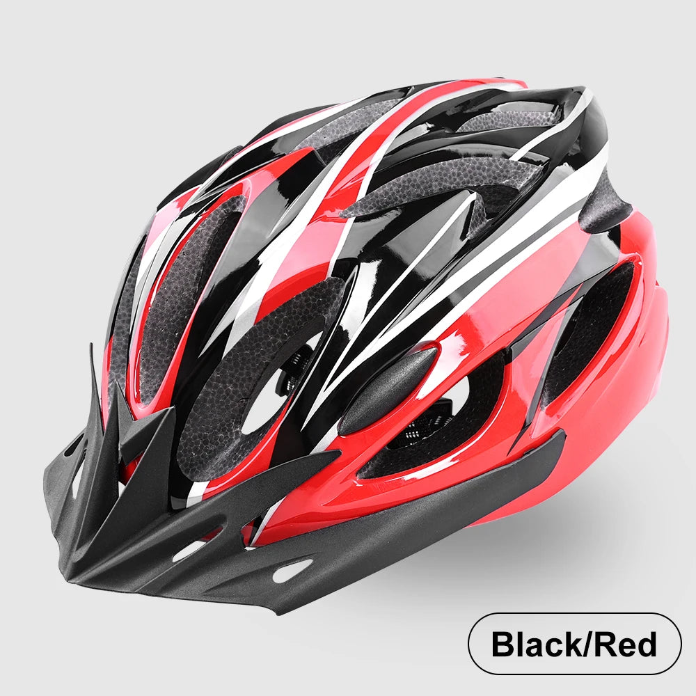 Casco de bicicleta para hombre y mujer, cascos de seguridad ajustables para ciclismo, ala extraíble transpirable para bicicleta de montaña y carretera, casco con capa amortiguadora EPS