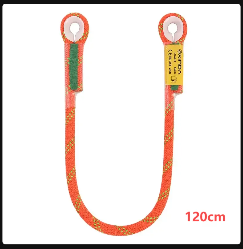 Escalada en roca al aire libre Prusik Loop cuerda precostada ojo a ojo cable de enganche de fricción resistente al calor