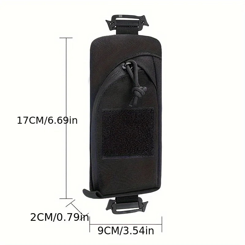 Bolsa de accesorios táctica EDC, equipo de senderismo portátil al aire libre, funda para teléfono móvil de montañismo, tela Oxford duradera