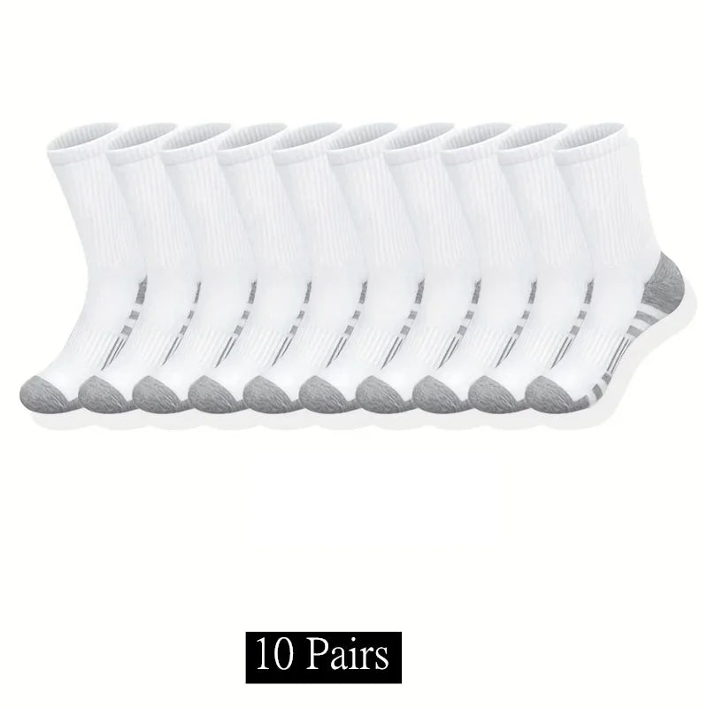 10/20/30 pares de calcetines clásicos para hombre, calcetines deportivos Unisex para correr, baloncesto, antideslizantes, calcetines transpirables para exteriores para hombre