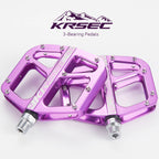 Pedales de bicicleta Pedal de bicicleta de montaña Pedal plano de plataforma de bicicleta ligera de 9/16 pulgadas para BMX MTB bicicleta de carretera para adultos