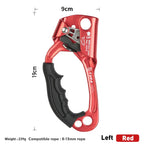 Dispositivo ascendente de mano SRT para escalada en roca al aire libre mango de montañero equipo de escalada de mano izquierda y derecha herramientas de cuerda