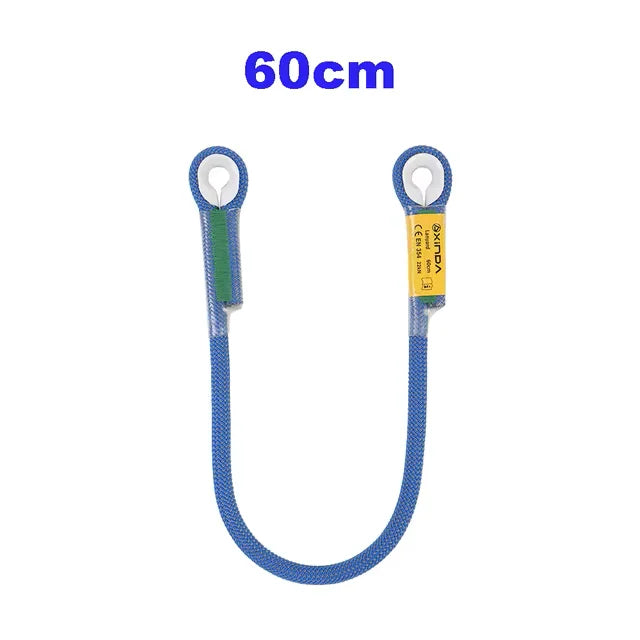 Escalada en roca al aire libre Prusik Loop cuerda precostada ojo a ojo cable de enganche de fricción resistente al calor