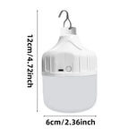 Luz LED portátil para acampar, recargable por USB, multifuncional, para exteriores, lámpara colgante de emergencia para tienda, senderismo, Picnics, iluminación nocturna