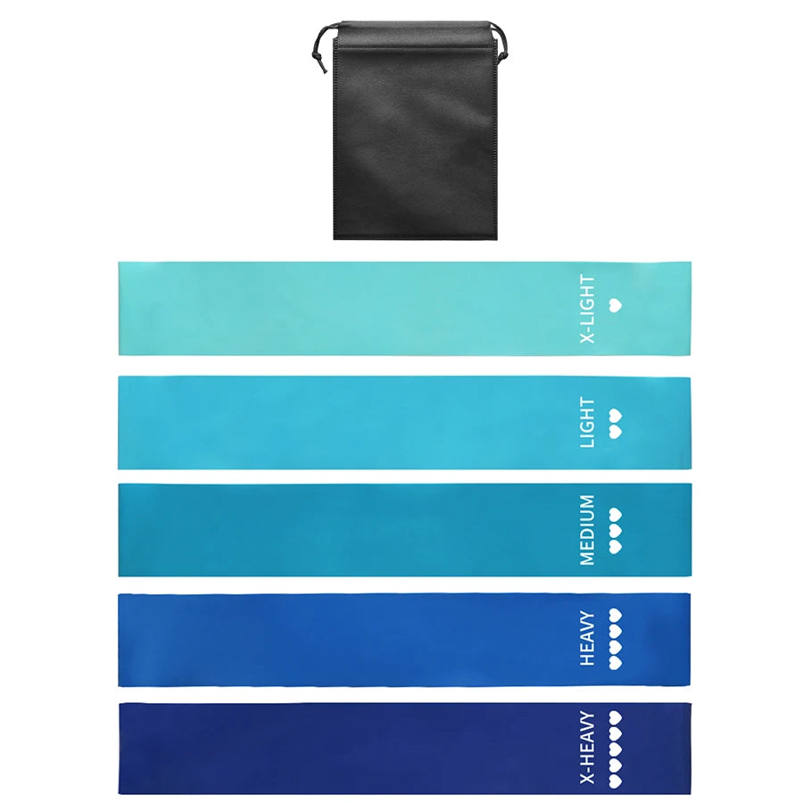 Bandas de resistencia deportivas para yoga y entrenamiento en casa, bandas elásticas de resistencia para Fitness, estiramiento, Pilates, Crossfit, entrenamiento, equipo de gimnasio