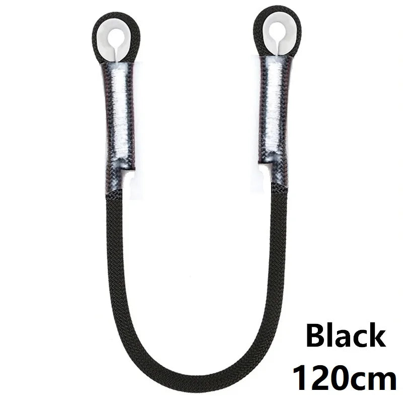 Cuerda para escalada en roca al aire libre, cuerda estática de 10,5mm, 20kN, protector de ojo a ojo, cordón precocido, eslinga, equipo de montañismo