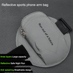 Brazalete impermeable para exteriores, bolsa de muñeca deportiva para correr, soporte para teléfono con conector para auriculares, bolsa móvil