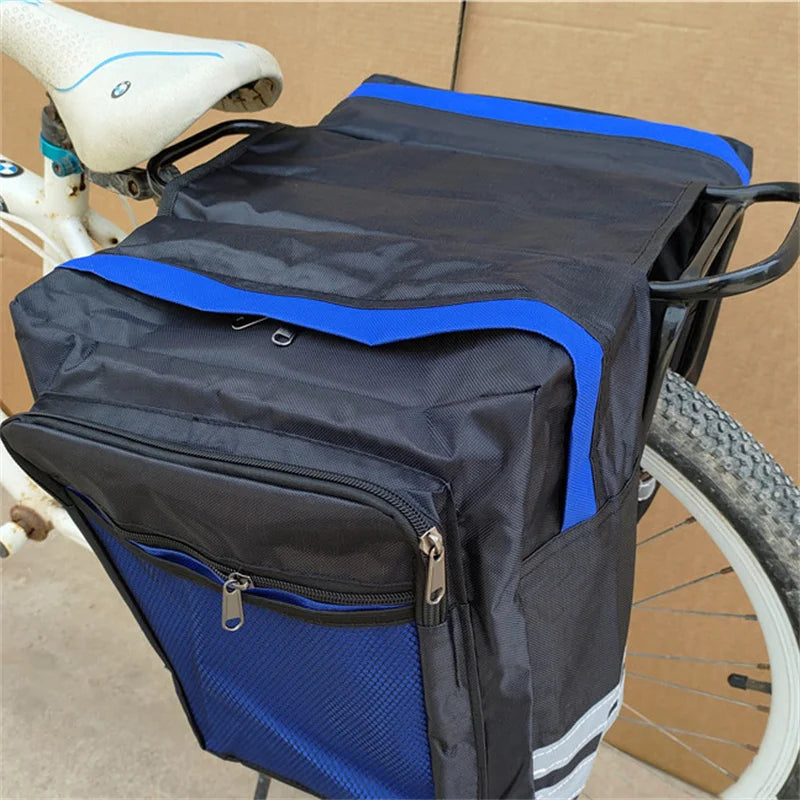 Portaequipajes trasero de doble cara para ciclismo, bolsa para maletero de camuflaje 2 en 1, asiento trasero para bicicleta de montaña y carretera, bolsa portaequipajes para bicicleta
