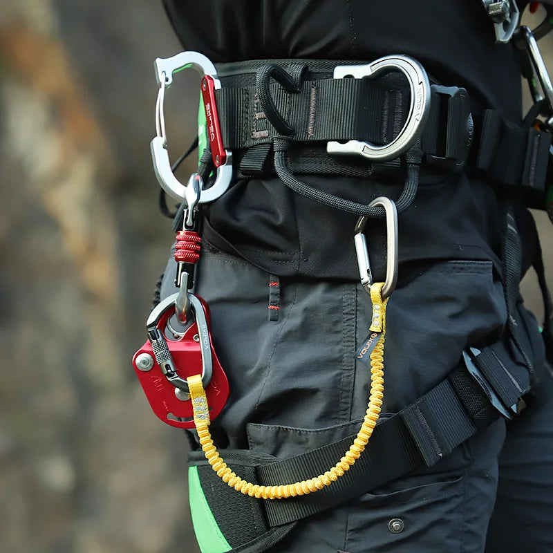 Xinda-cordón de herramienta de seguridad con gancho de mosquetón, cuerda de seguridad anticaída, accesorios de escalada para trabajo aéreo