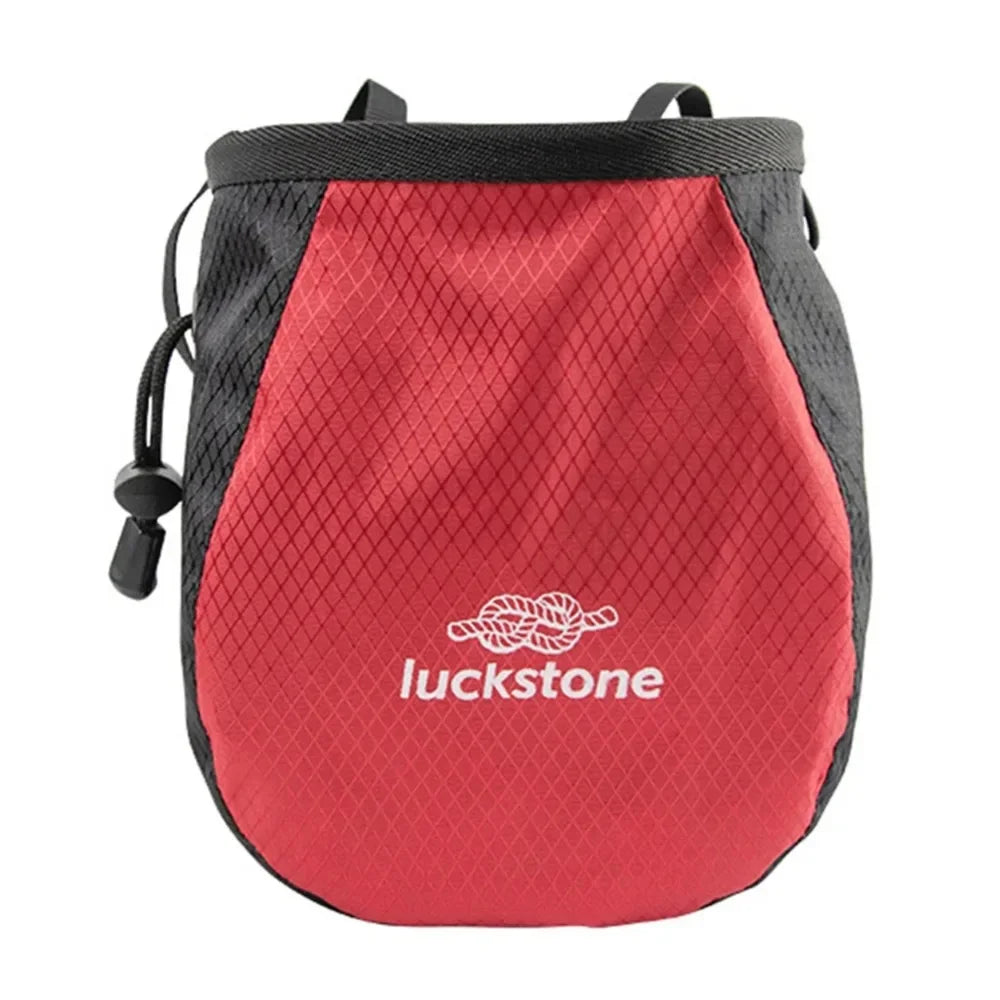 Bolsa de tiza impermeable para escalada y levantamiento de pesas, bolsa de polvo de magnesio con cinturón ajustable, bolsa de tiza para gimnasio de gran capacidad