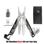 DAKOYU DKShadow Alicates multiherramienta para acampar con silbato de emergencia Herramienta compacta para exteriores de 8 colores, adecuada para senderismo y acampada
