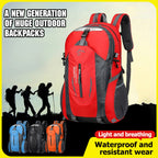 Mochila de senderismo 40L impermeable ligera al aire libre senderismo mochila de viaje para hombres y mujeres